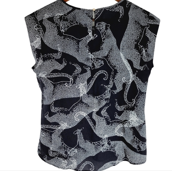 ❤️ The Limited black-and-white leopard print top size small - Picture 2 of 9